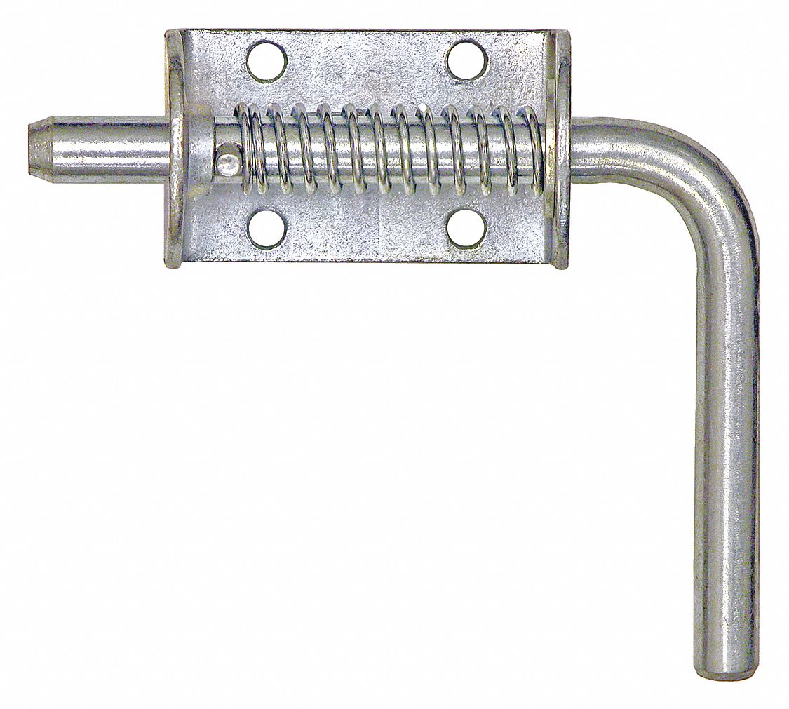 SPRING LATCH HANDLE, 1 YR WARRANTY, 0.50 IN, 3.00 X 1.75 IN, 5.19 IN, 2.38 IN, 0.28 IN, CARBON STEEL