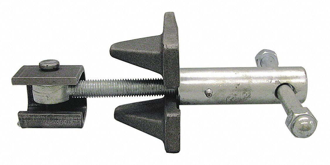 Tailgate Latch Assembly: Steel, Installation Method Fasteners, 6 in Lg, 6 in Wd, Silver