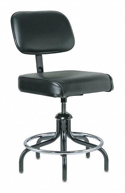 TASK CHAIR BLK FABRIC/VINYL 19-24IN