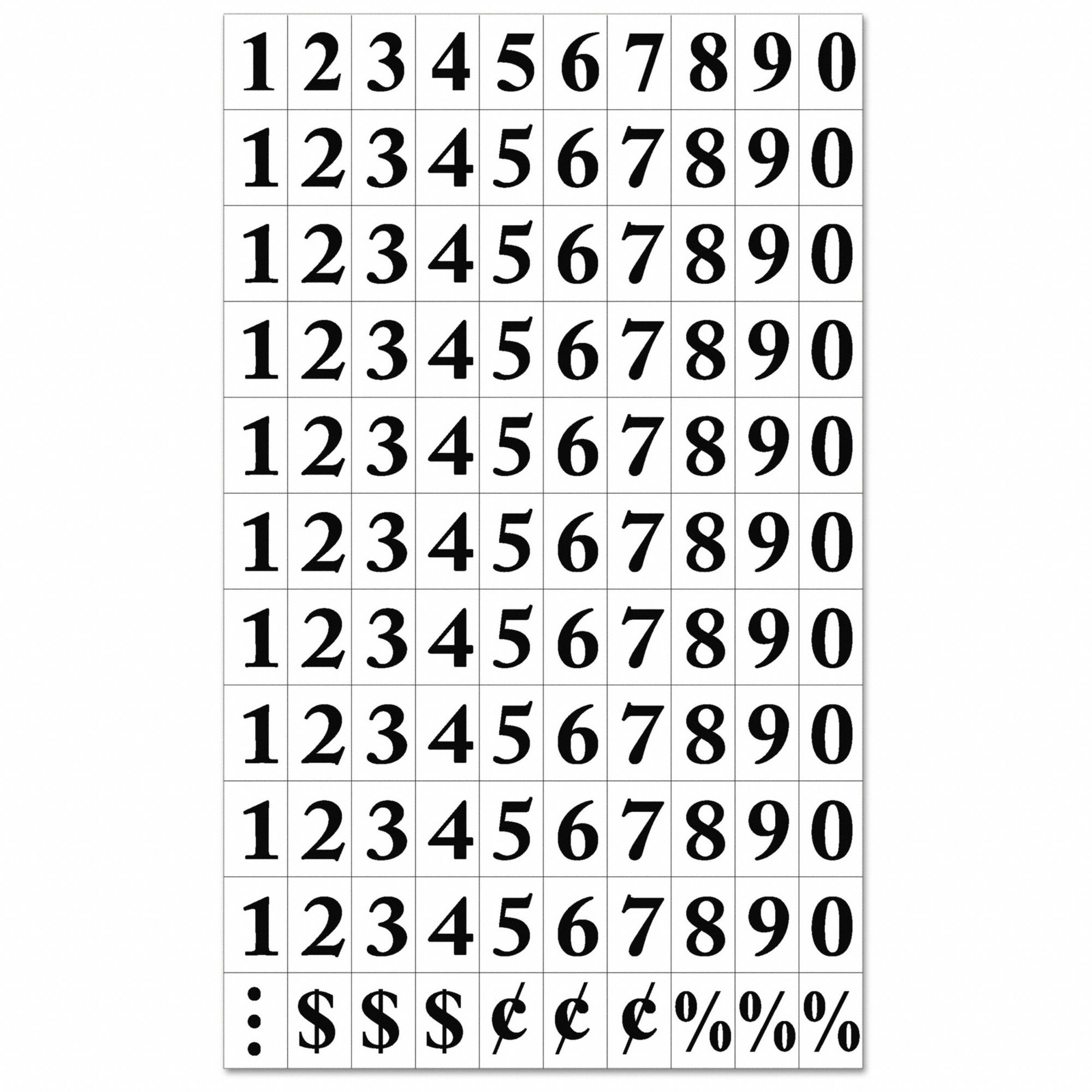 Magnetic Numbers Black