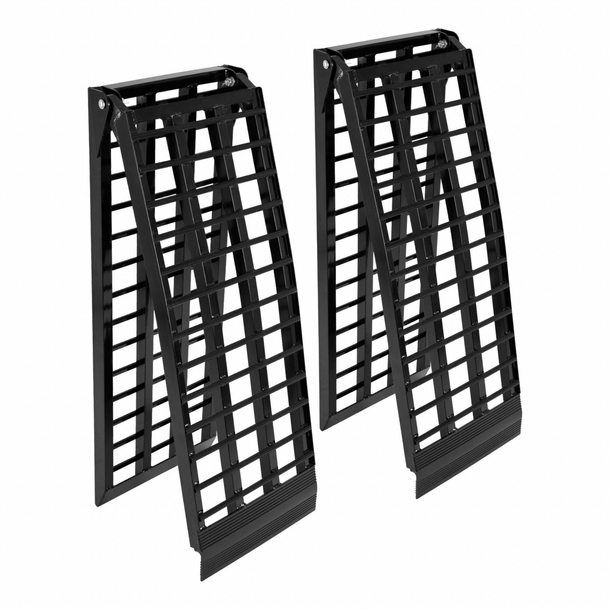 Vehicle Loading & Repair Ramps: 1.5 ton Load Capacity, Arched Folding, Aluminum