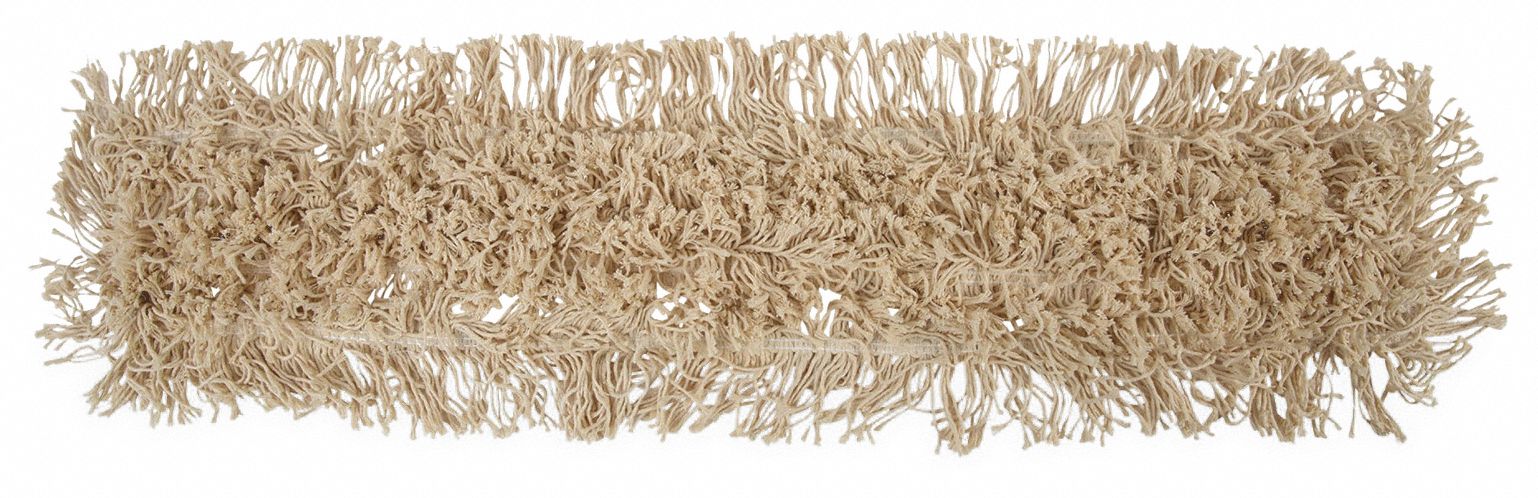 Industrial Dust Mop Head, White, Cotton
