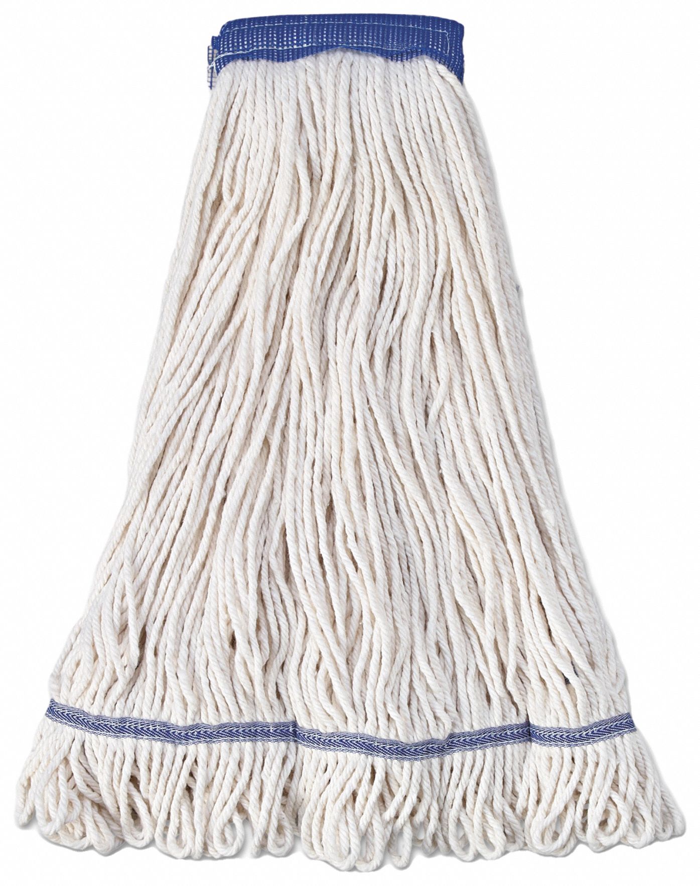 Mop Head, White, Cotton/Synthetic, PK12