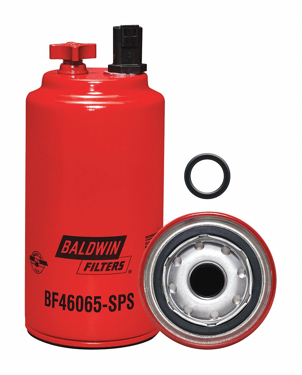 Fuel Filter: Spin-On, 3 11/16 in Outside Dia, 1"-14 Thread Size, Cellulose, Volvo