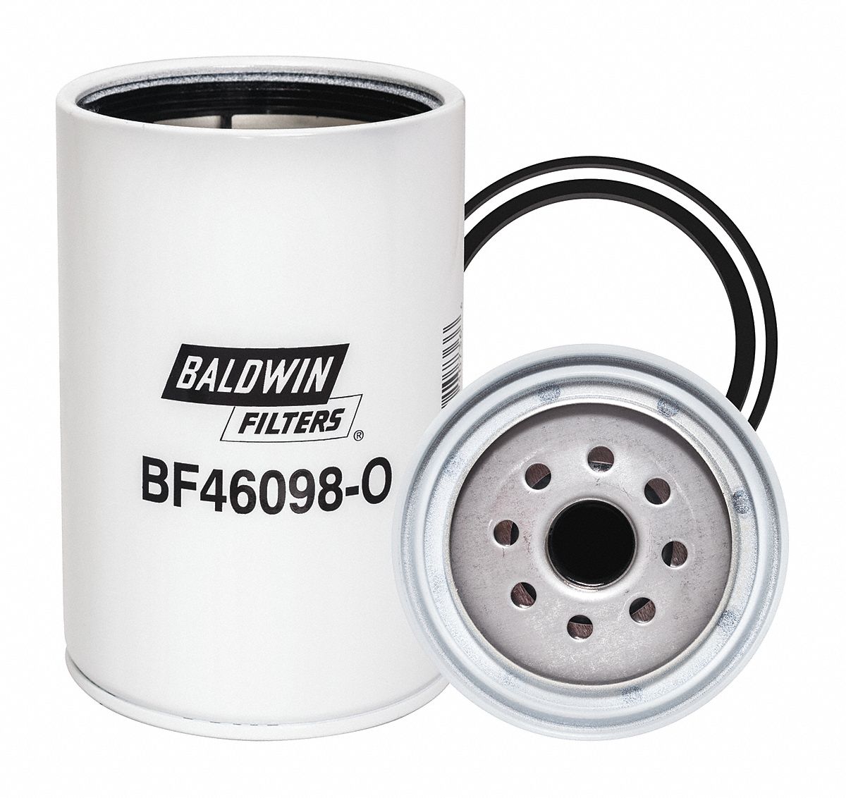 Fuel Filter: Spin-On, 4 1/4 in Outside Dia, 1"-14 Thread Size, Cellulose