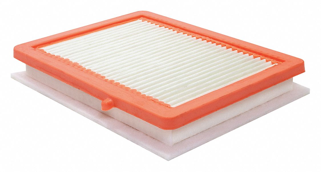 Automotive Air Filter: Panel, Engine, Rectangular, Panel, 10 11/16 in Overall Lg