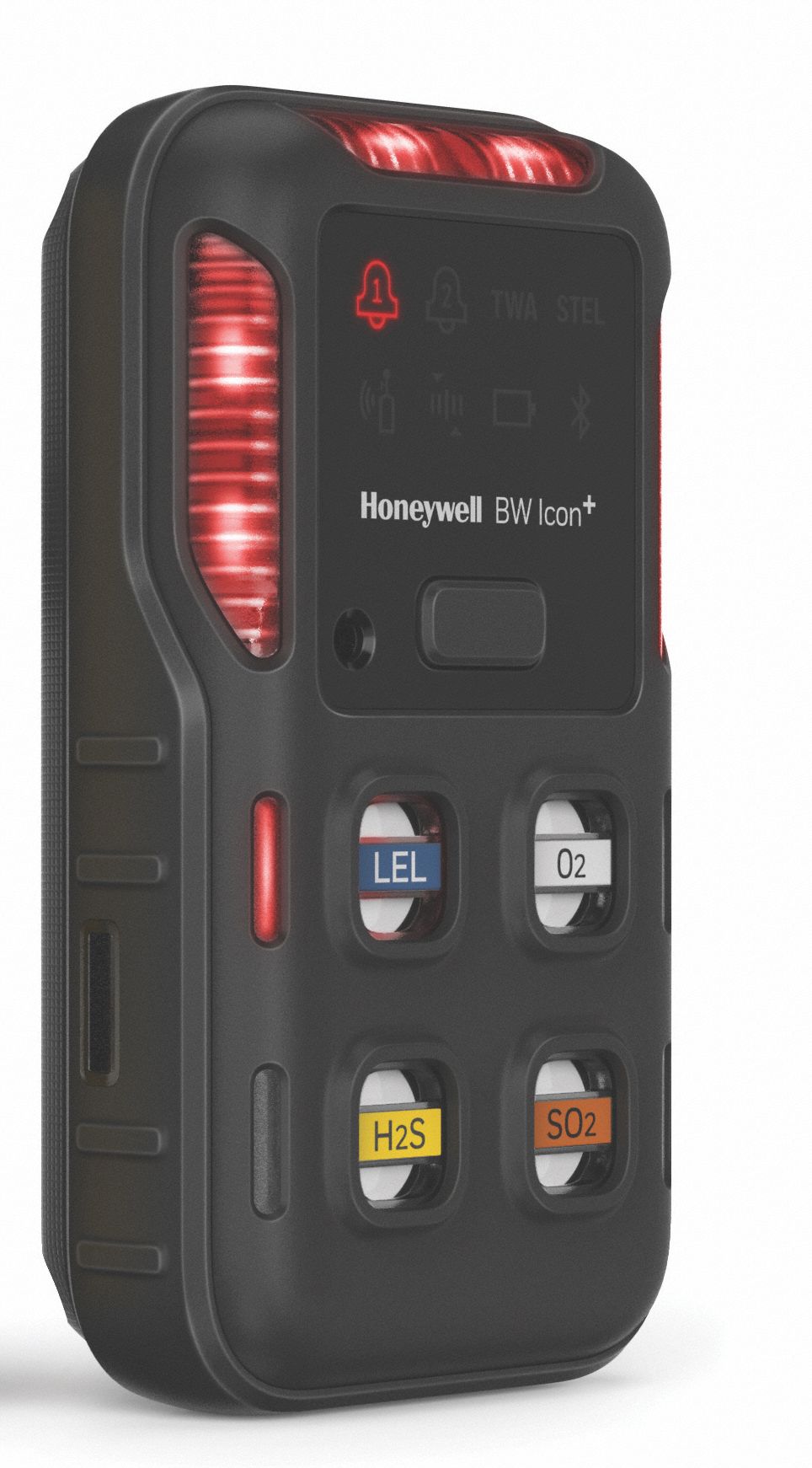 MULTI-GAS DETECTOR,H2S,CO,LEL,O2,BLACK