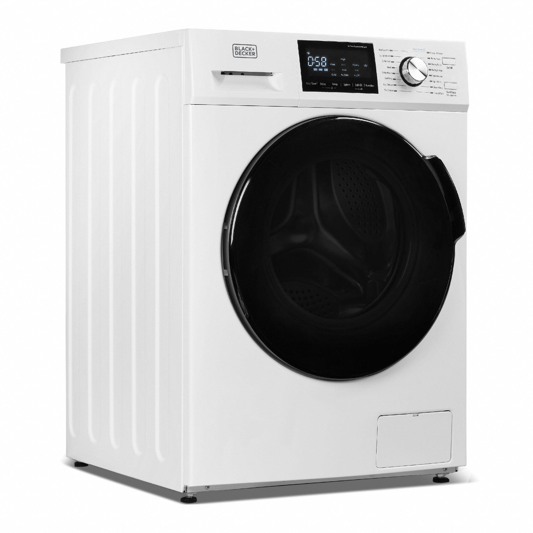 Washer: White, 2.7 cu ft Capacity, Front Load, Stackable