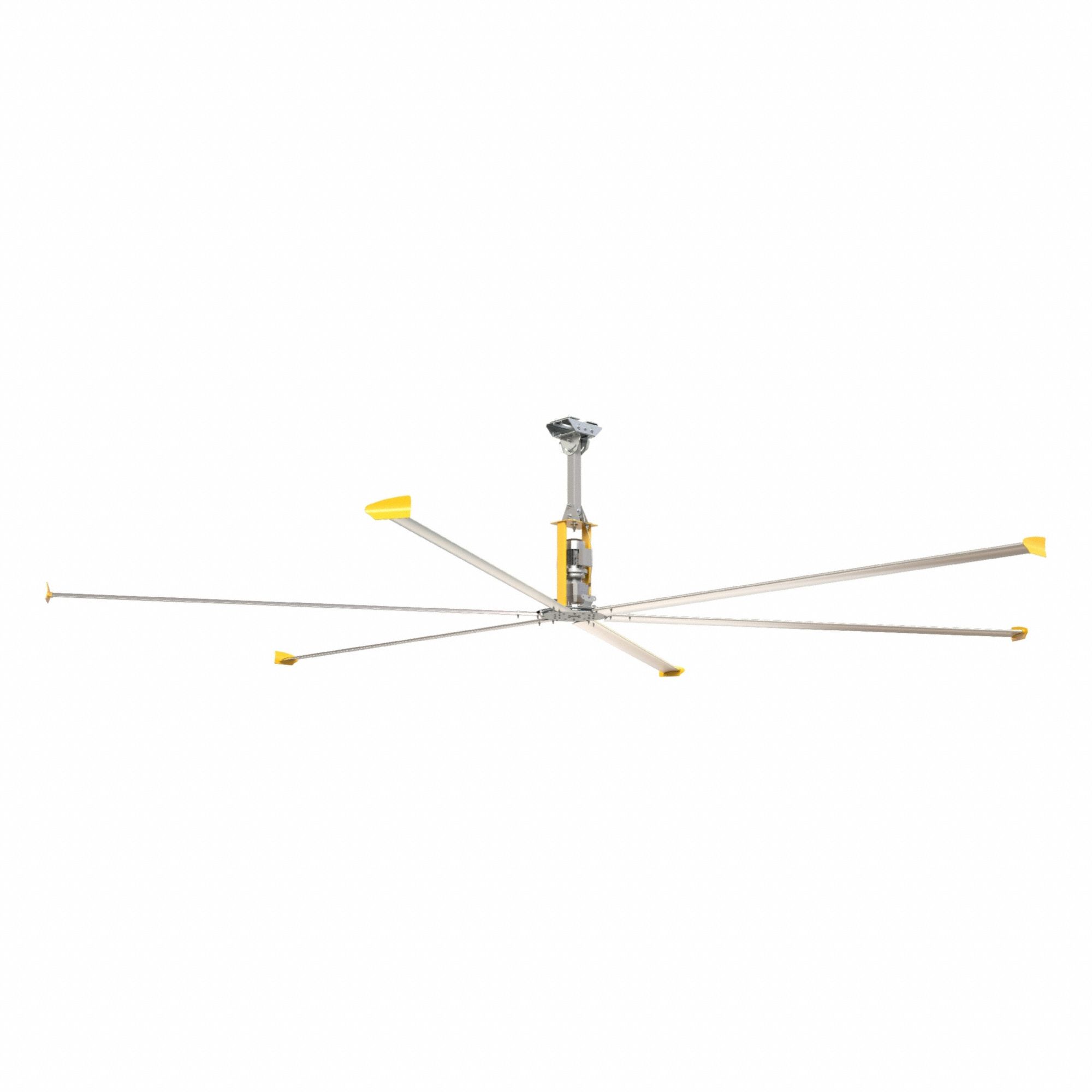 Ceiling Fan Anodized Aluminum 24 ft Dia.