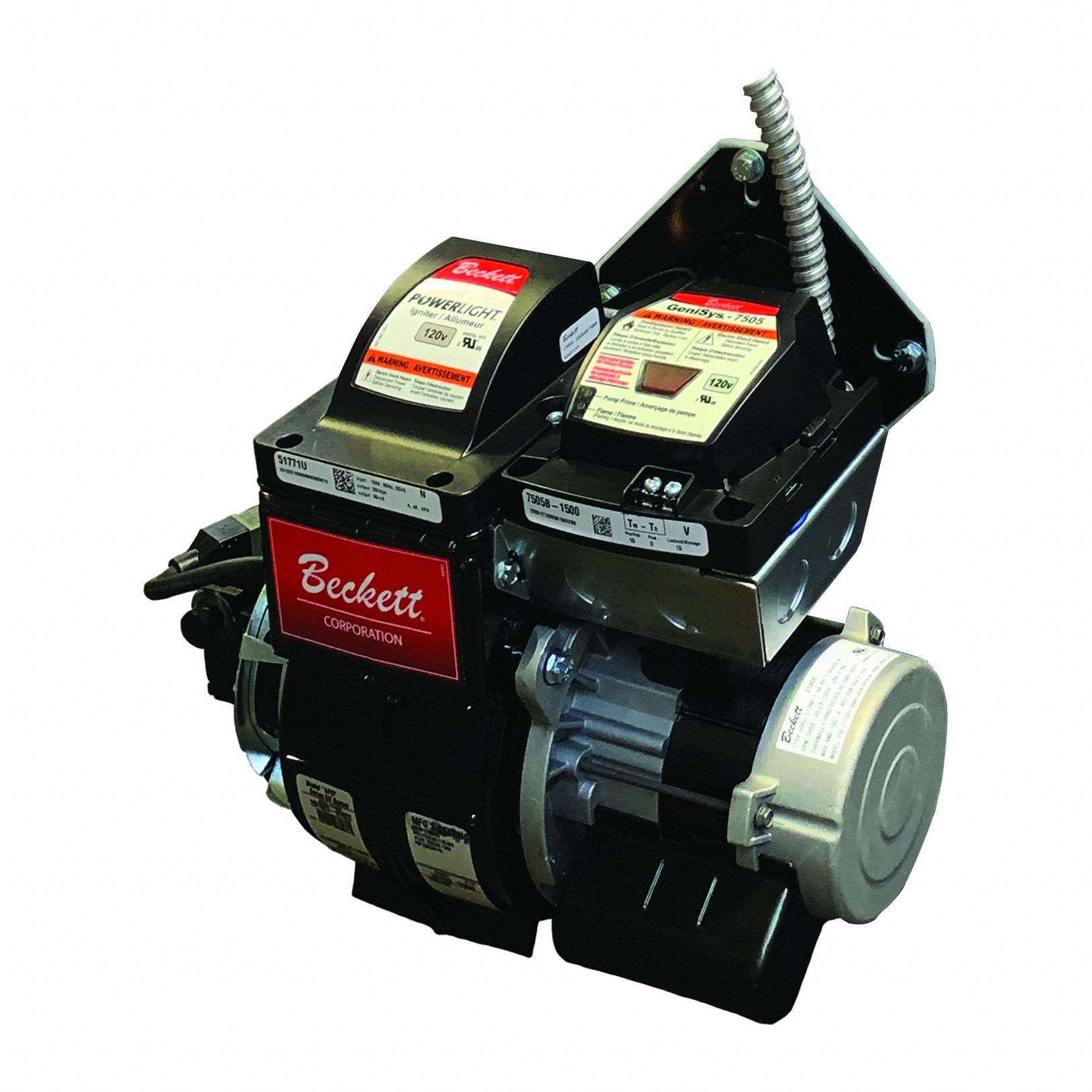 Hot Water and Steam Boiler Oil Burner: With Nozzle, 15 A Amperage, 120 V AC Volt