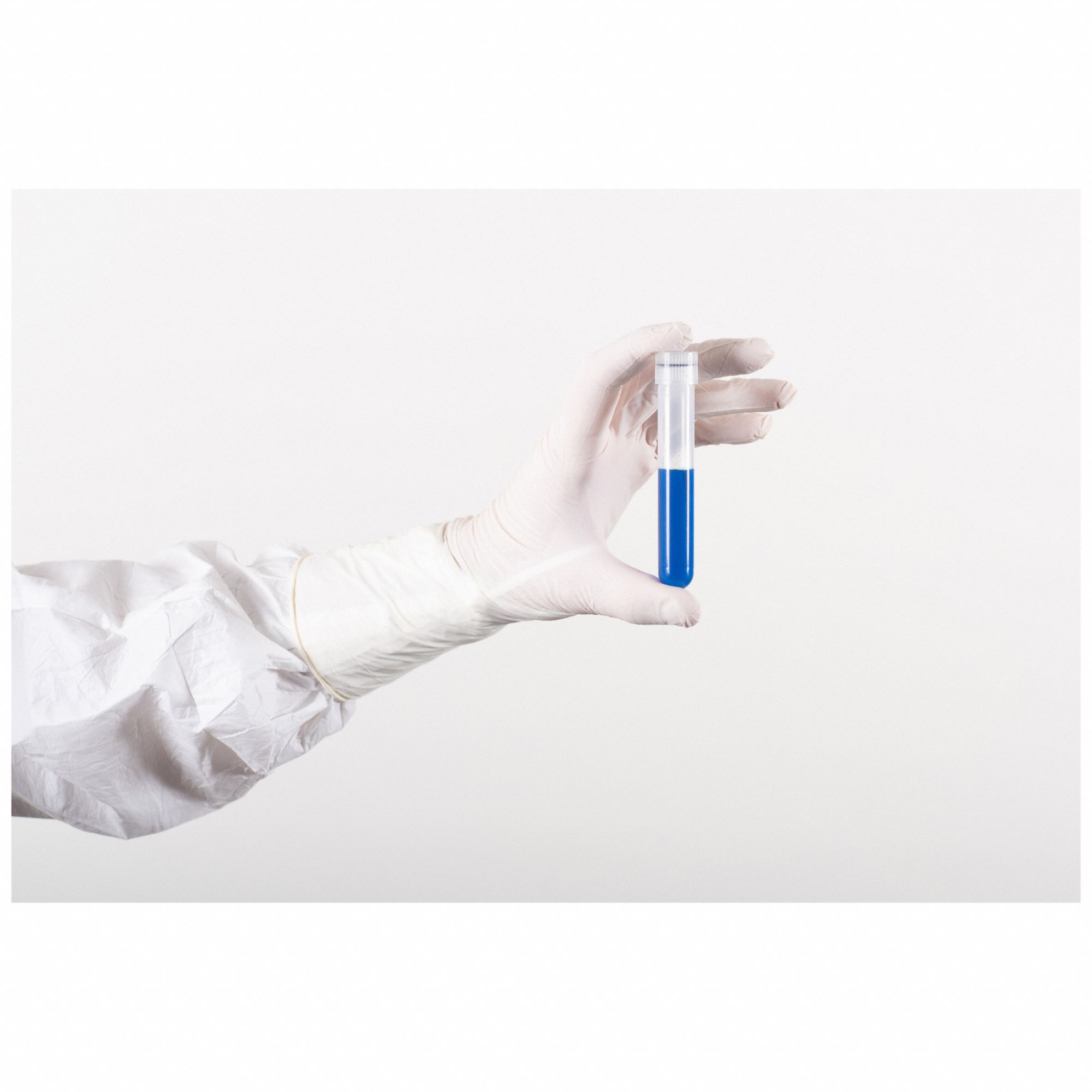 Disposable Gloves: ISO 4, Sterile, 6 mil, Nitrile, L ( 8 1/2 ), Grain, Full, 1.5 AQL, 200 PK