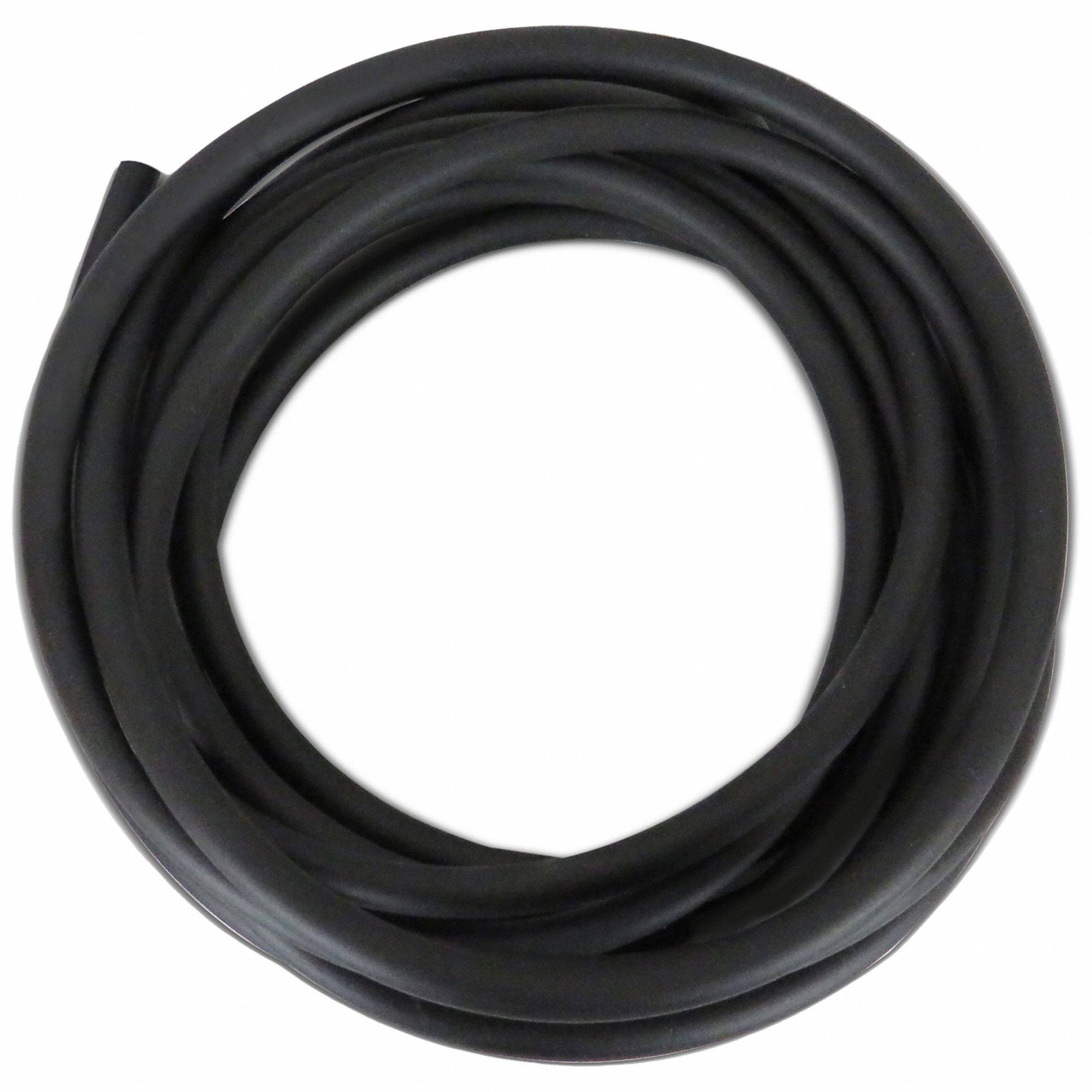 Tubing: FKM, Black, 3/16 in Inside Dia, 5/16 in Outside Dia, 25 ft Overall  Lg, Fuels/Lubricants