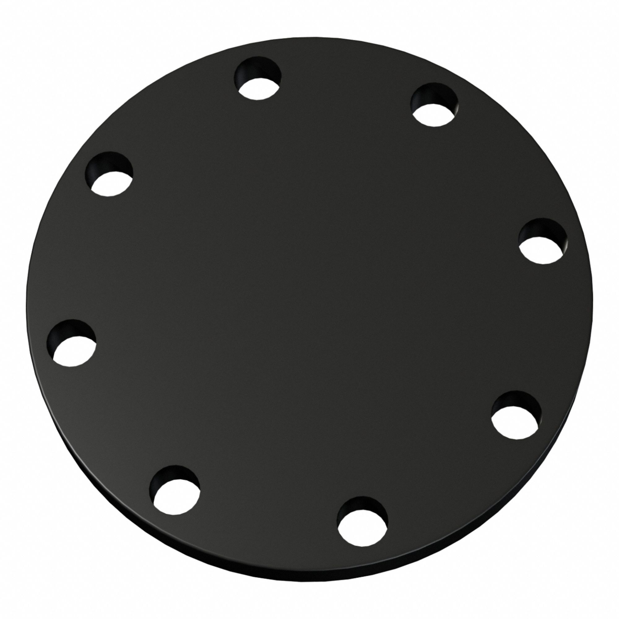 Blind Flange: Carbon Steel, Blind Flange, 4 in Pipe Size, Flat Face Blind Flange