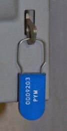 Padlock Seals Blue Polypropylene PK1000