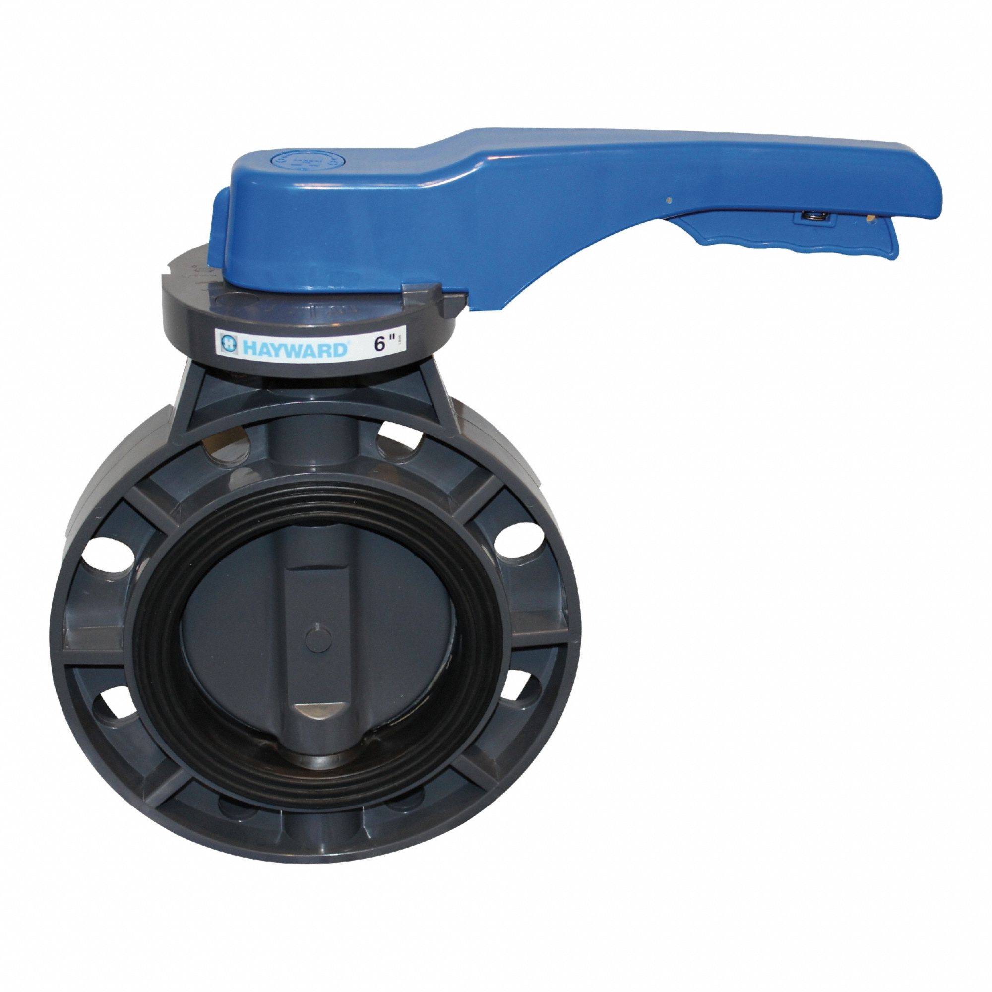 Butterfly Valve: 2 1/2 in Pipe Size, Concentric, 150 psi Max. Pressure (CWP), Wafer, PVC, 0