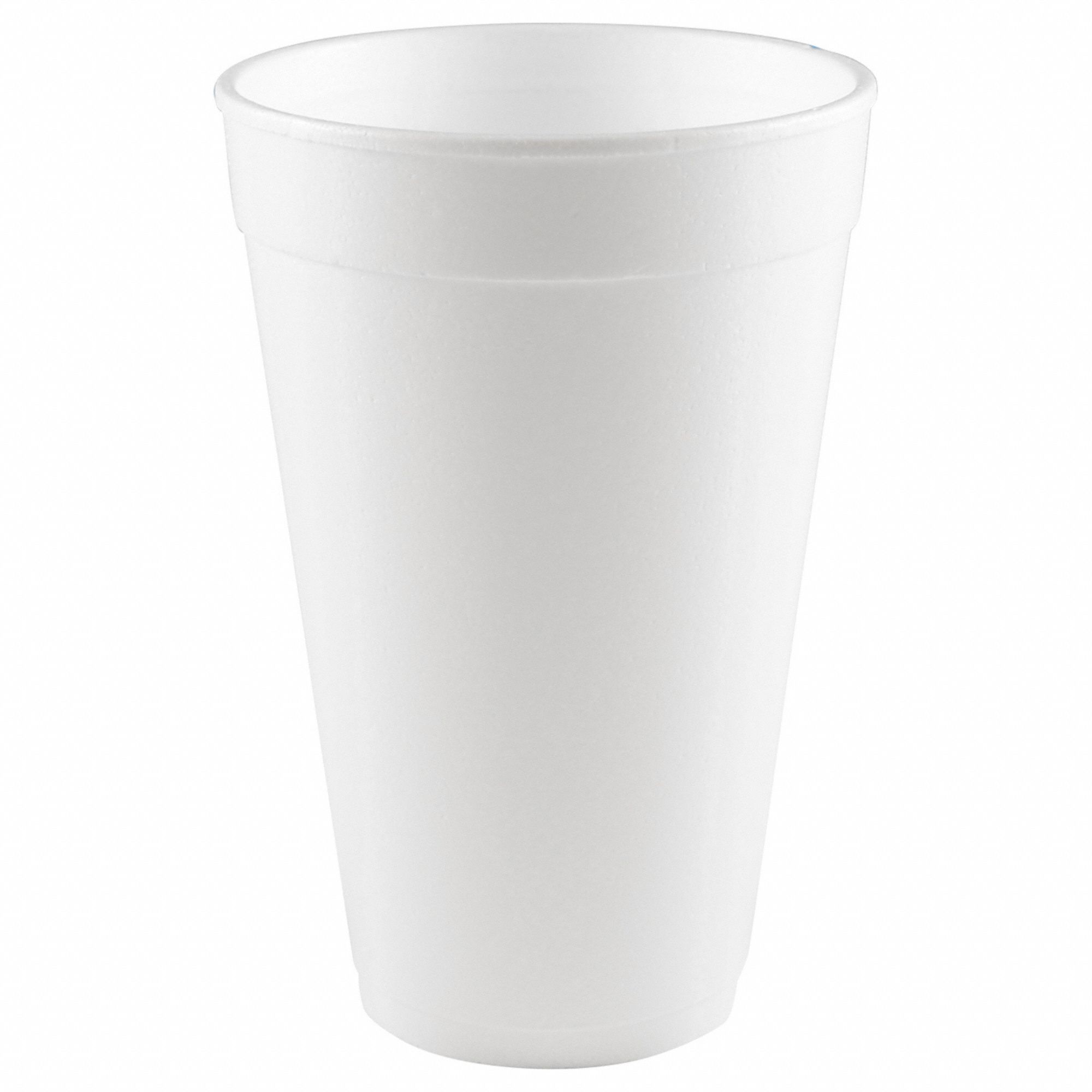 16 oz Capacity, White, Disposable Hot/Cold Cup - 6GEC2