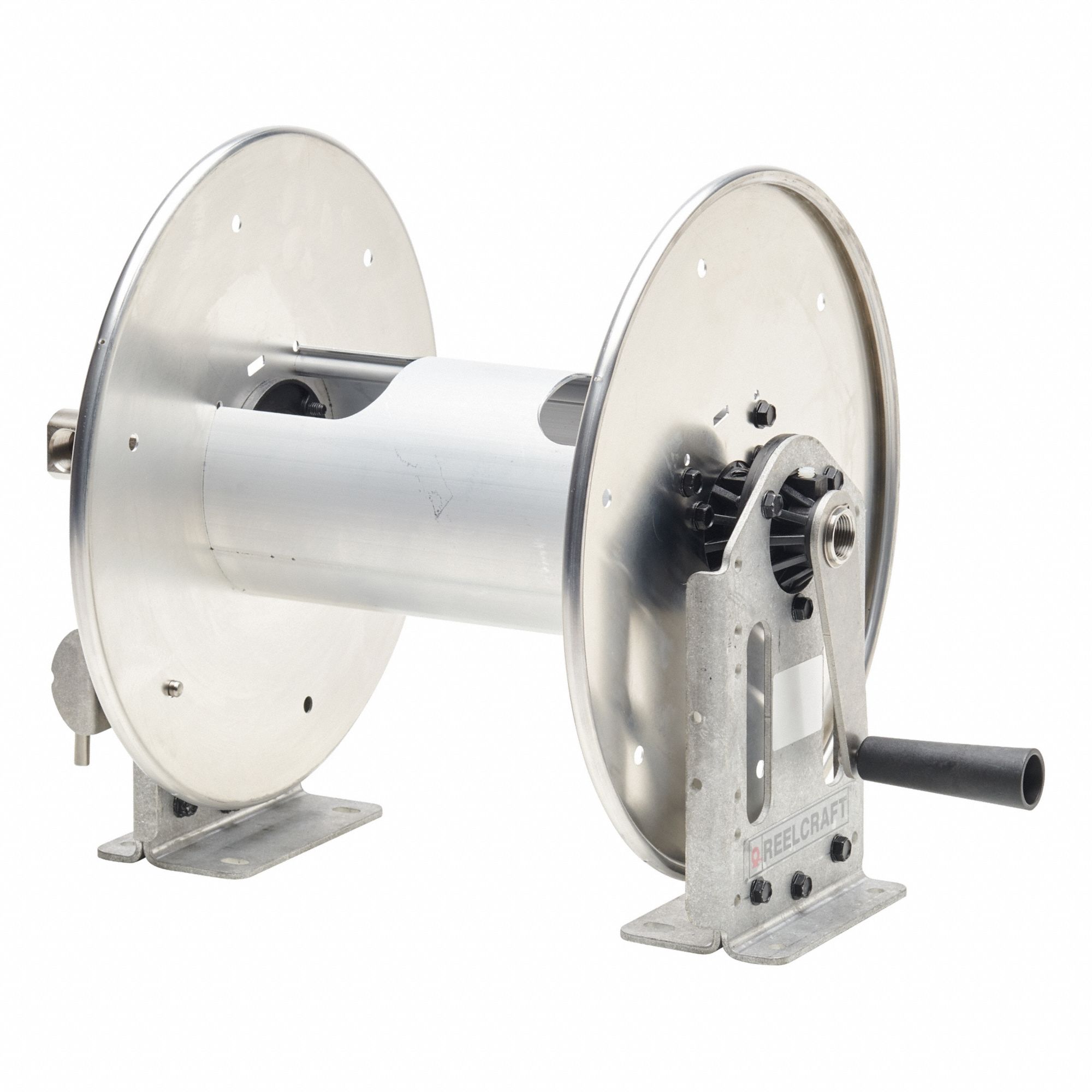 Hand Crank Hose Reel Silver 22 lb