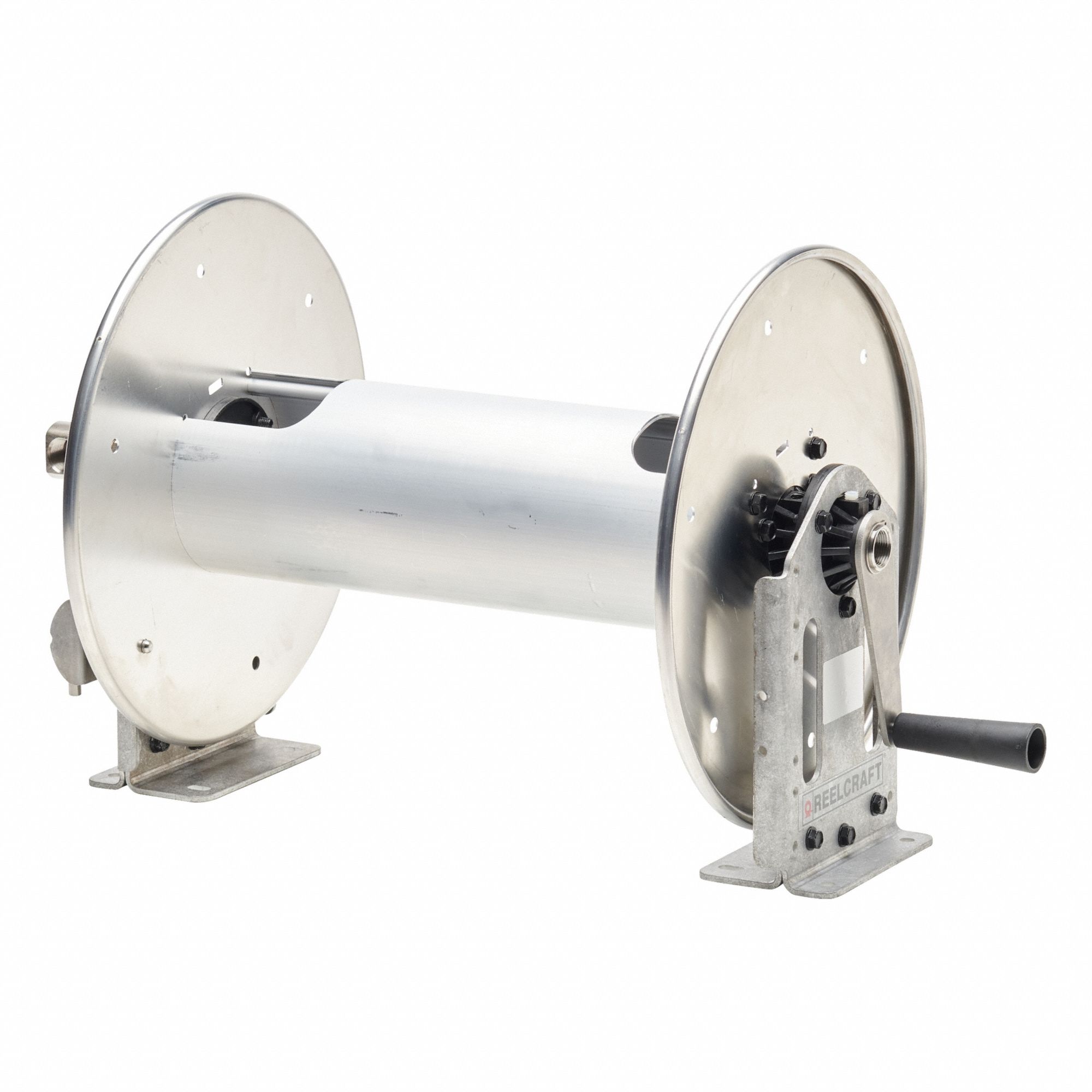 Hand Crank Hose Reel Silver 24 lb