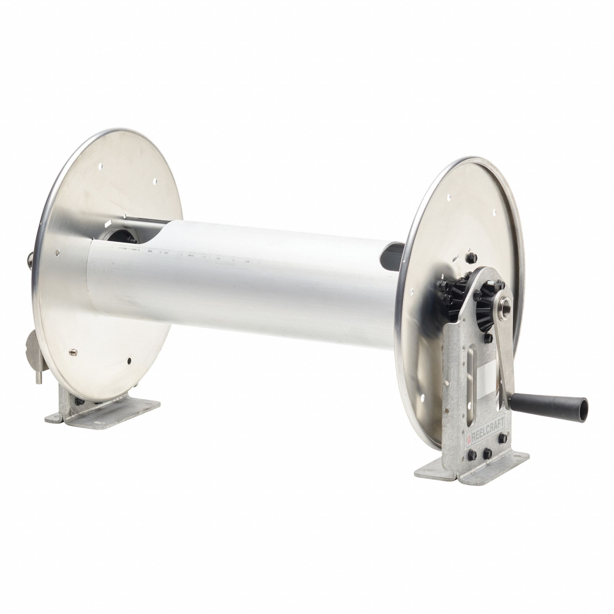 Hand Crank Hose Reel Silver 25 lb