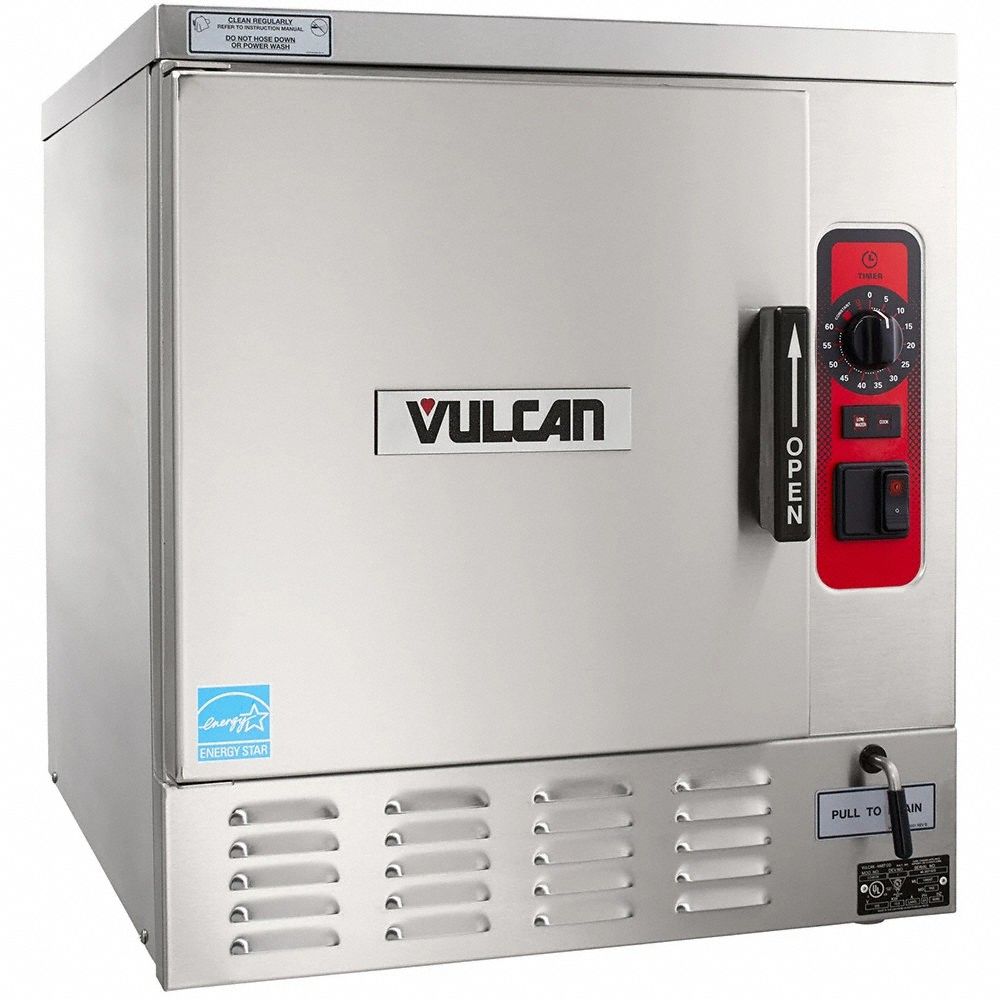 Convection Steamer, Countertop: 5 Pans - Max, 1 Steaming Chambers, 235°F Op Temp - Max, Electric