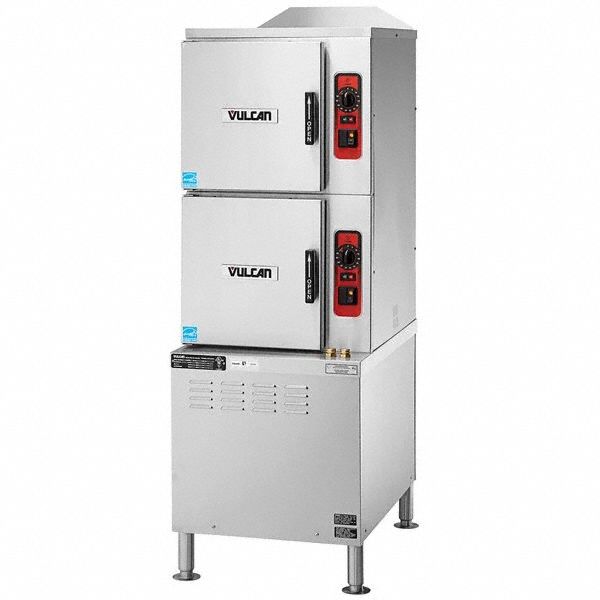 Convection Steamer: 10 Pans - Max, 2 Steaming Chambers, 235°F Op Temp - Max, 235°F Op Temp - Min