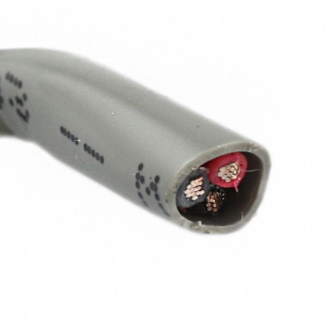 Communication Cable: 1, 000 ft Cable Lg, 30 Strands, 18 AWG, Commercial, Comm Cable, PE, Gray