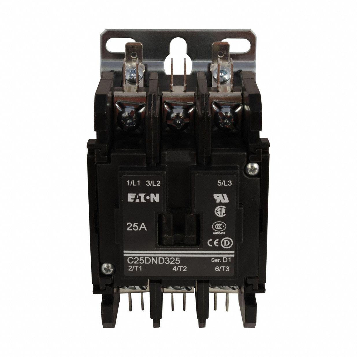 Definite Purpose Magnetic Contactor: 3 Poles, 208-240V AC, 25 A, Non-Reversing