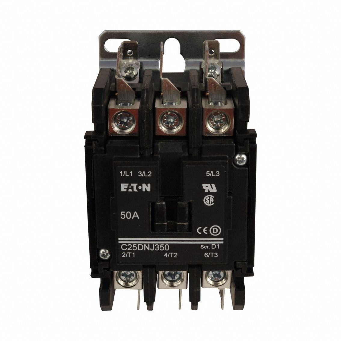 Definite Purpose Magnetic Contactor: 3 Poles, 24V AC, 50 A, Non-Reversing