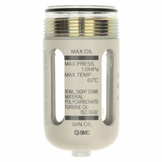 SMC, Polycarbonate, C2, FRL Replacement Bowl - 878MP8|C2SL-C-D - Grainger