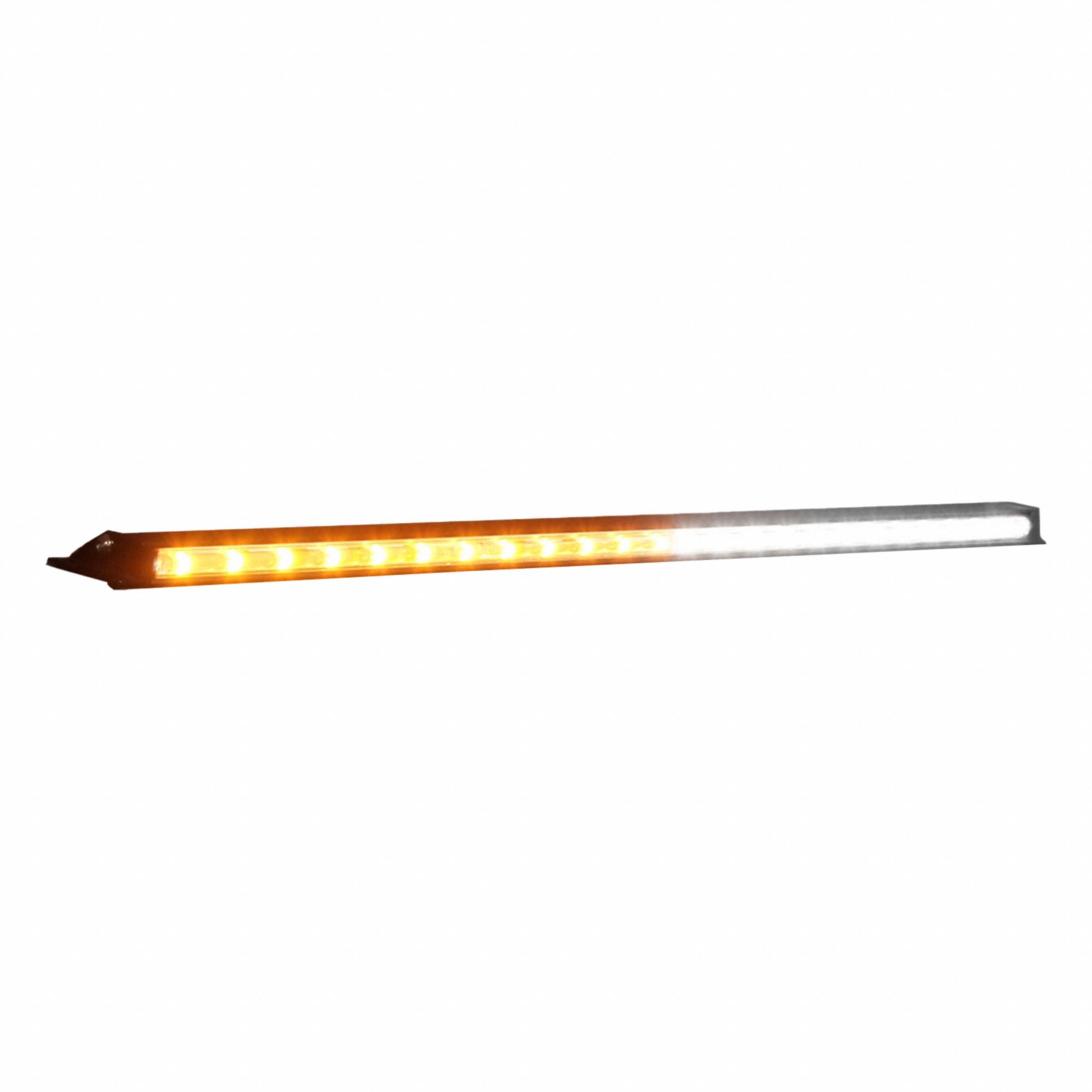 Running Board Light: Perimeter Flashing Warning Light, Amber/White, 6.4 W Watt, Clear, LED