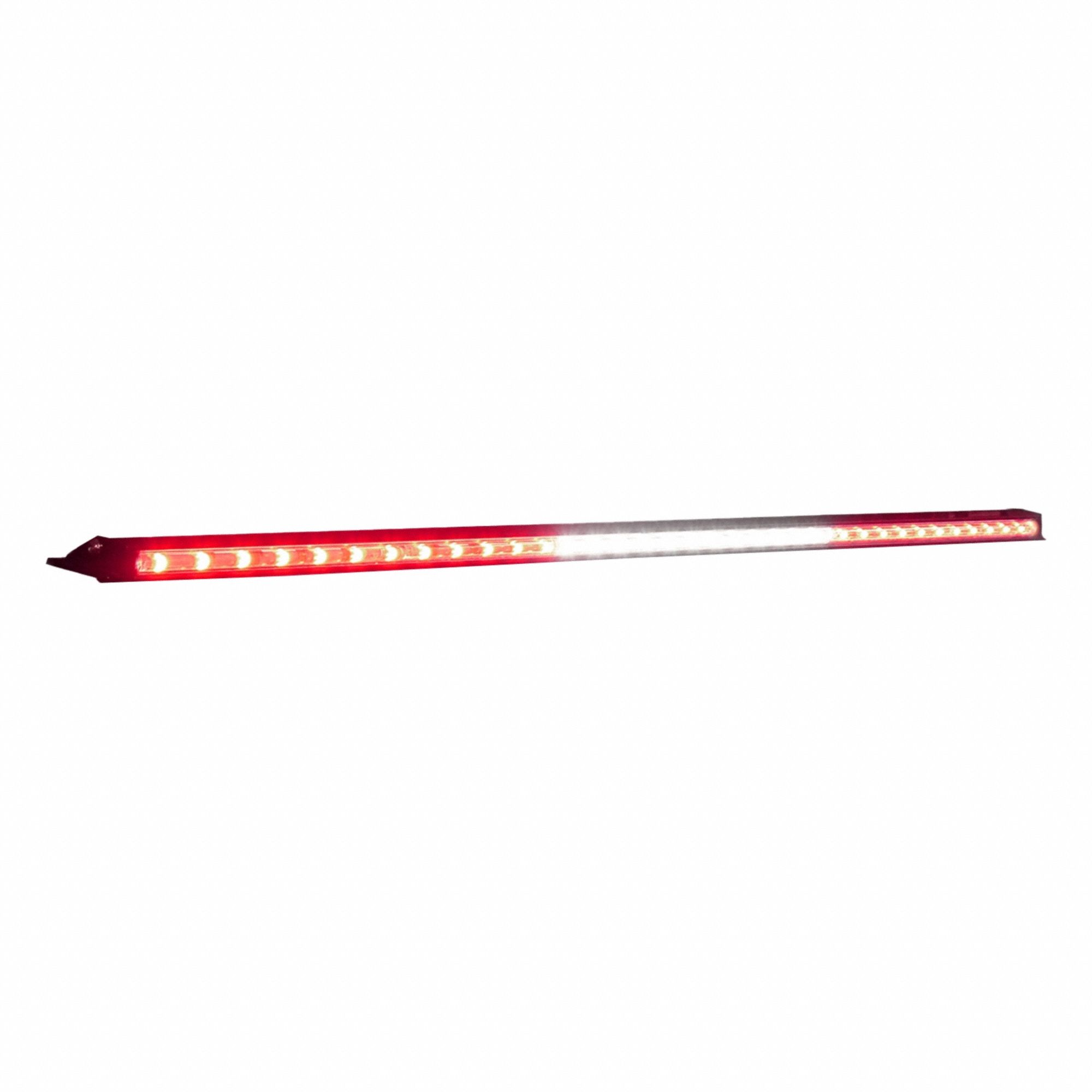 Running Board Light: Perimeter Flashing Warning Light, Red/White, 9.2 W Watt, Clear, LED, 12V