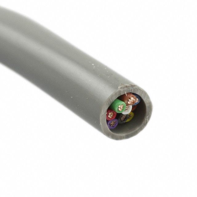 Communication Cable: 1, 000 ft Cable Lg, 7 Strands, 22 AWG, Commercial, Comm Cable, S-R PVC