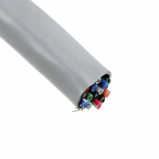 Communication Cable: 1, 000 ft Cable Lg, 7 Strands, 22 AWG, Commercial, Comm Cable, S-R PVC