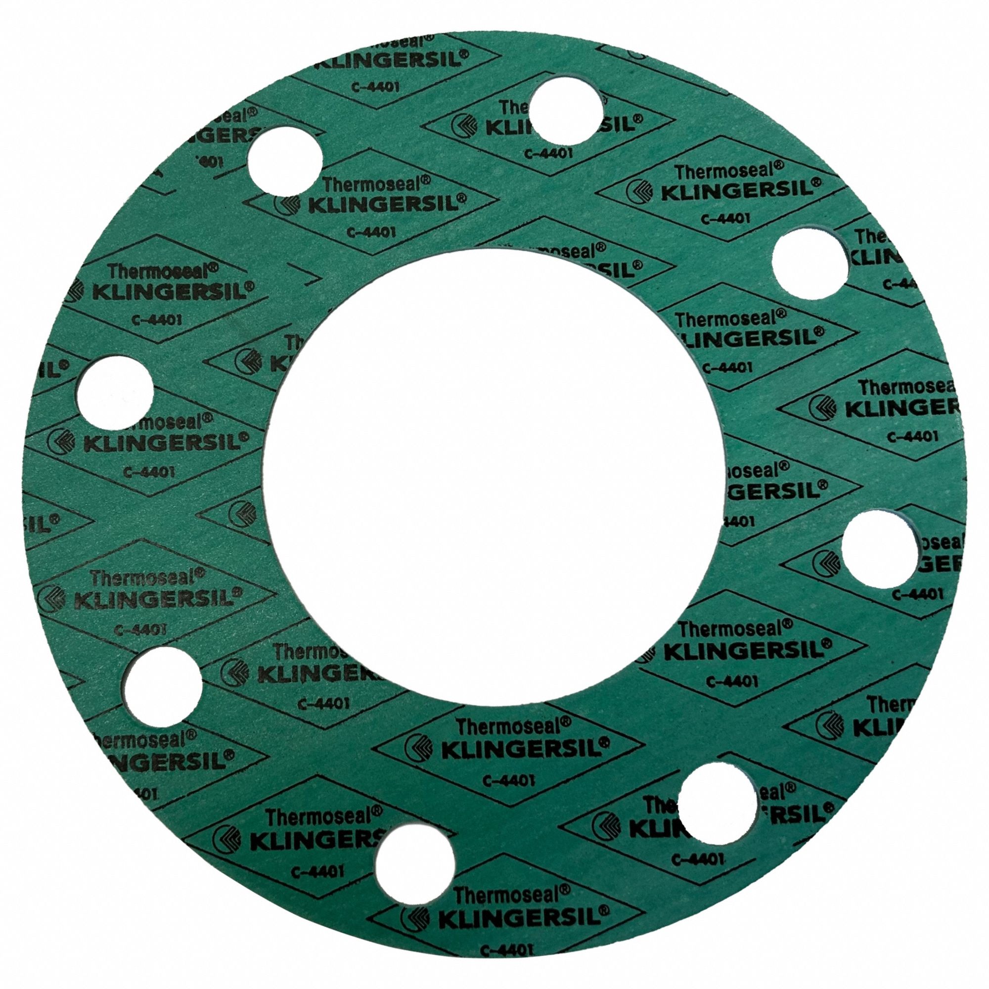 Full Face Flange Gasket: Class 150, Aramid, Buna-N Binder, For 4 in Pipe, Green