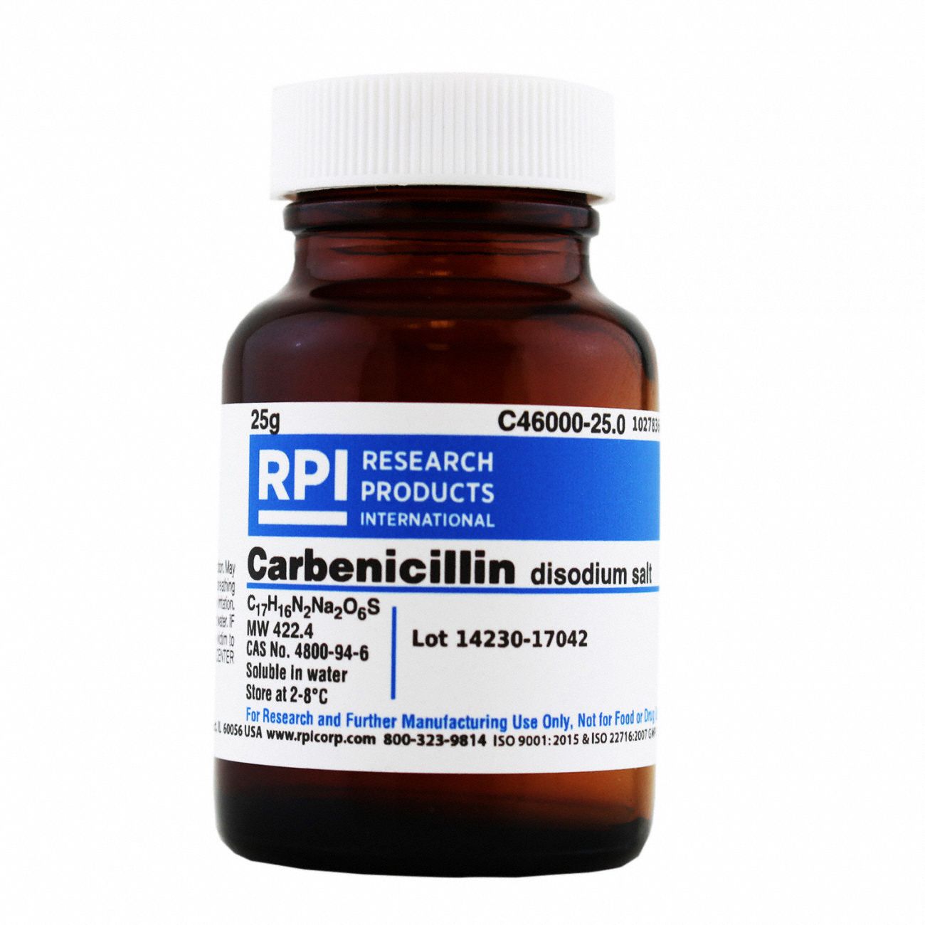 Carbenicillin,  Disodium Salt, 25g