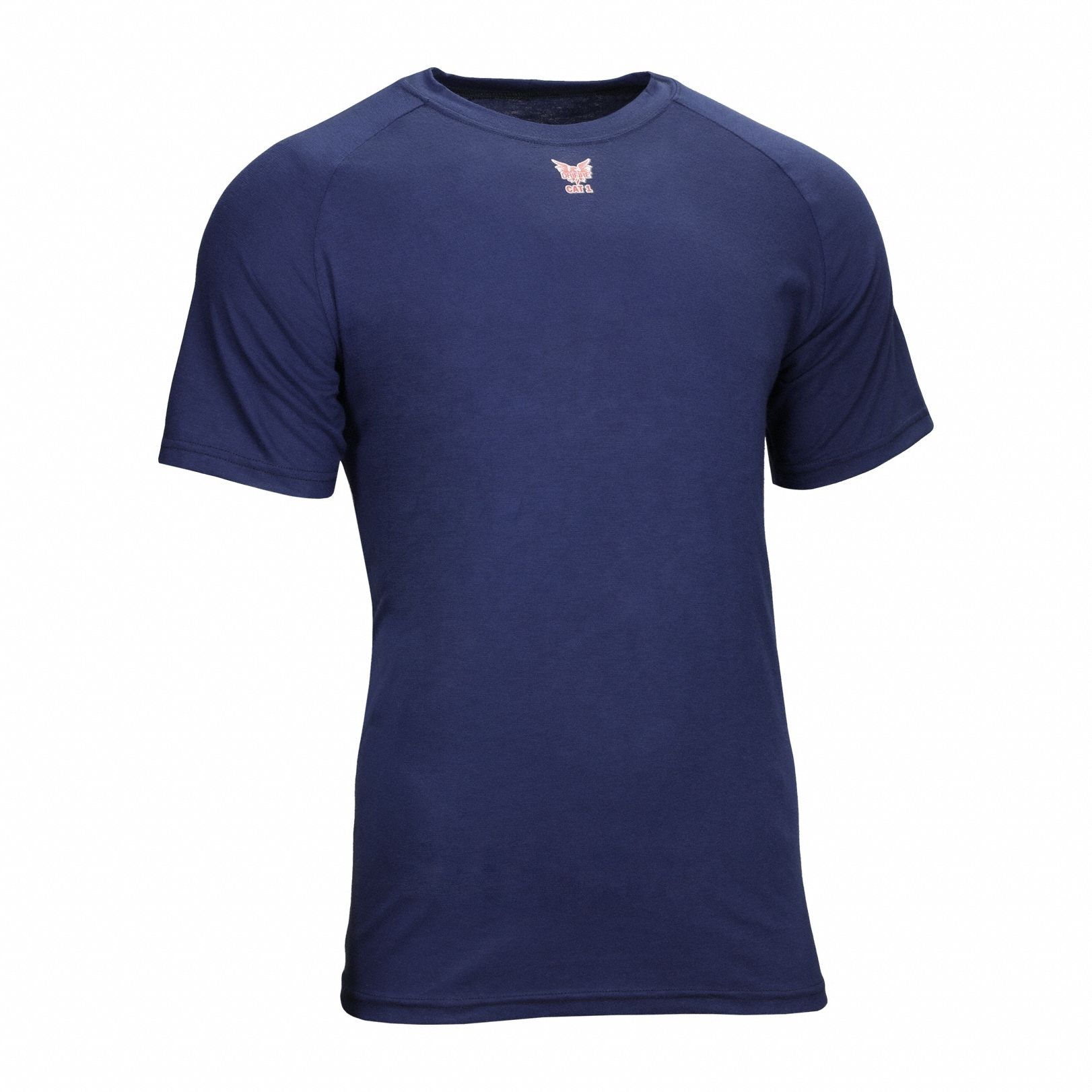 Flame-Resistant Crewneck Shirt: 4 cal/sq cm ATPV, Men's, Regular, 2XL, Short