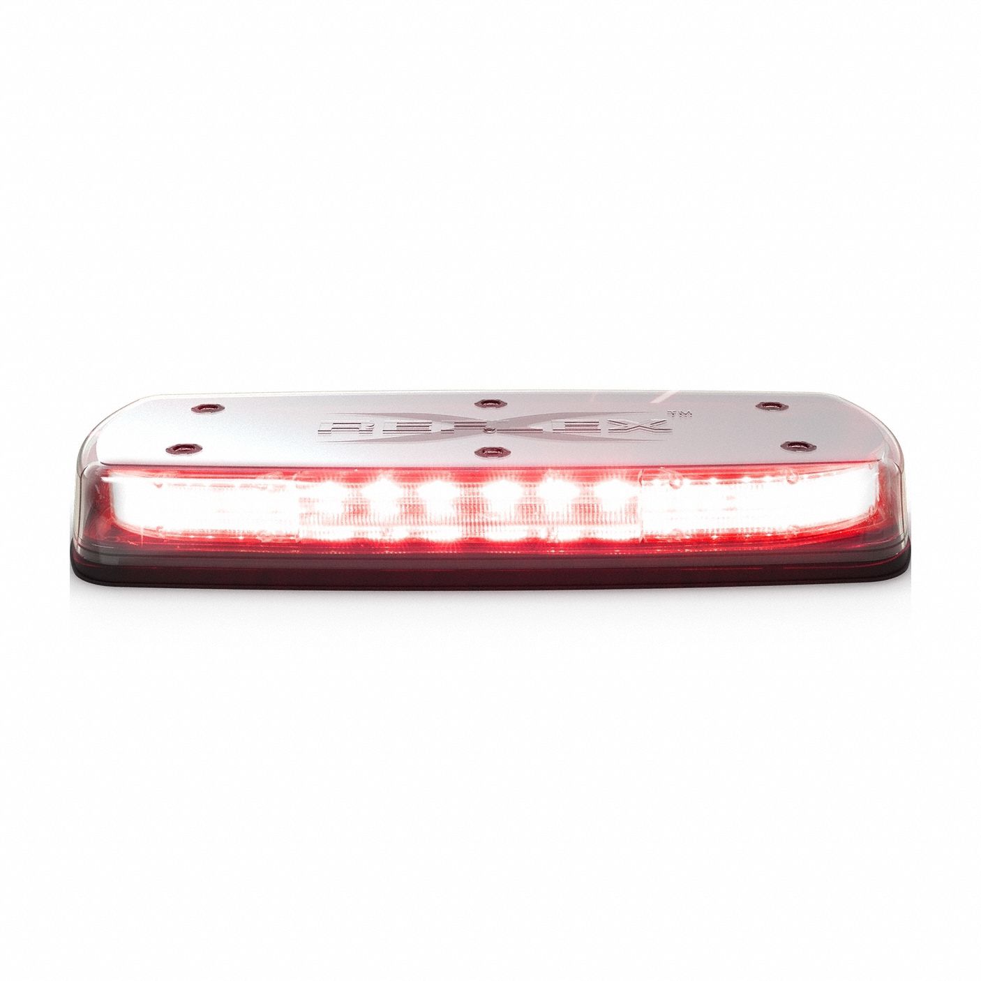 LED Minibar: Mini Light Bar, Blue/Red, Clear, SAE J845 Class 1, LED, Permanent, 12-24V, IP69K