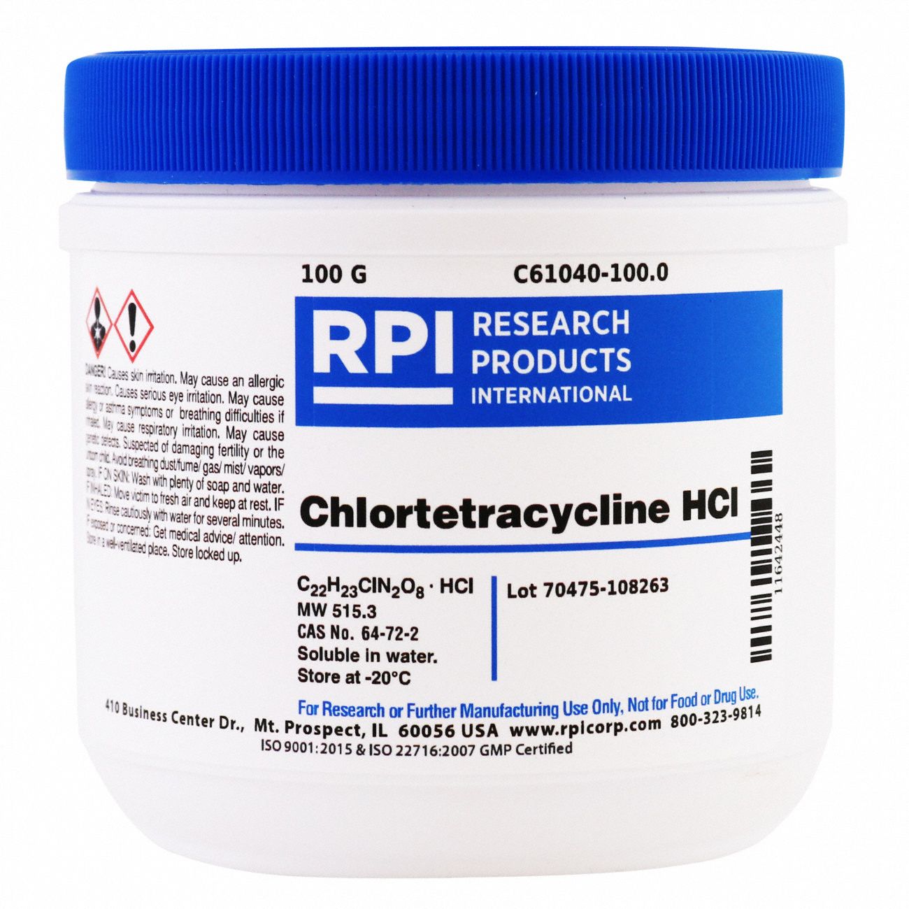 Chlortetracycline Hydrochloride, 100g