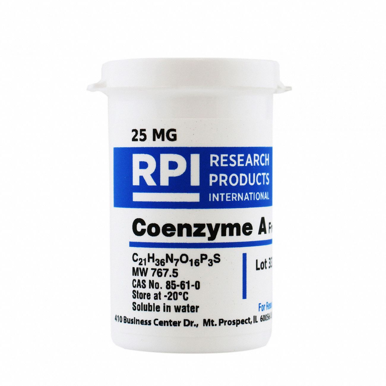 Coenzyme A, Free Acid, 25mg