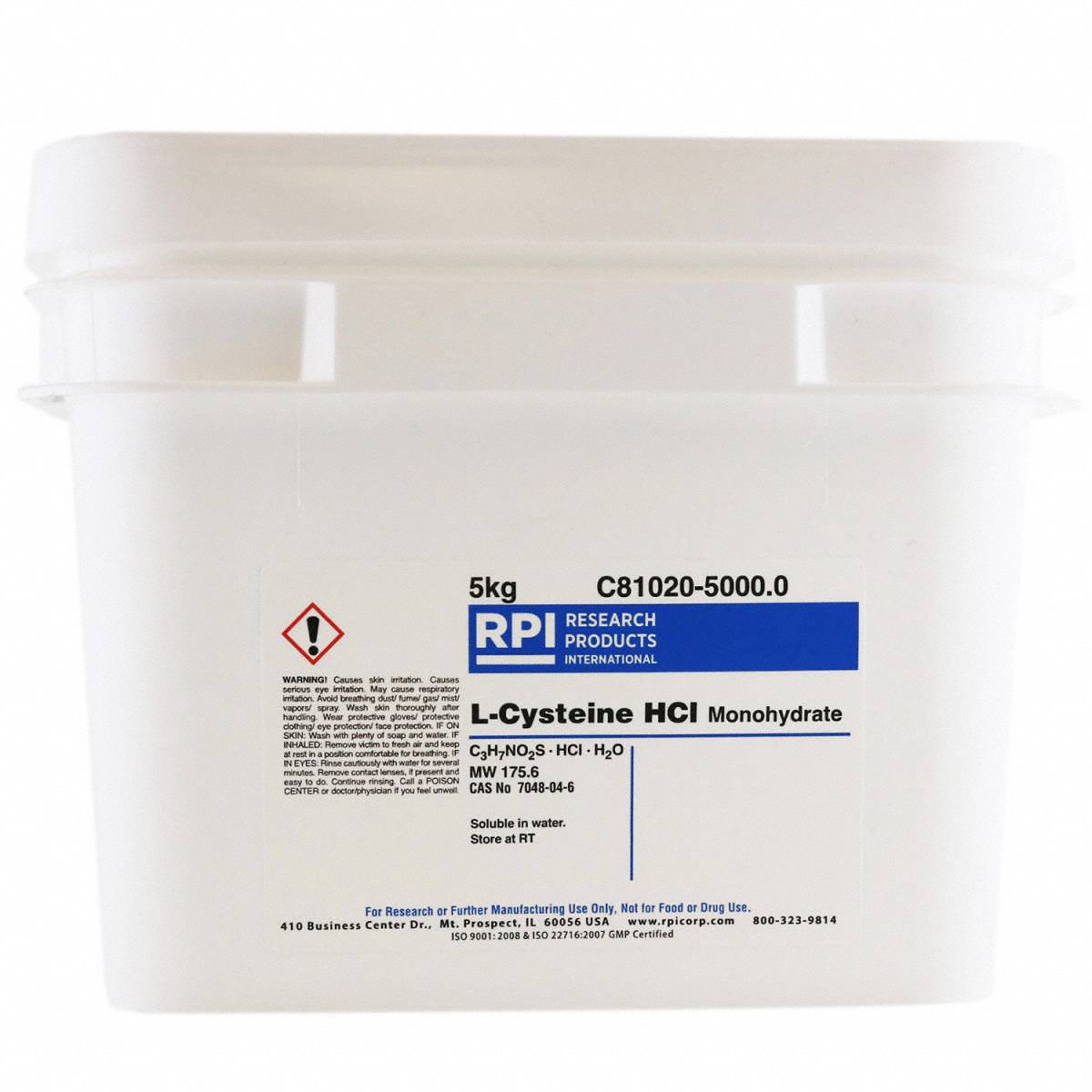L-Cysteine HCL,  Monohydrate, 5Kg