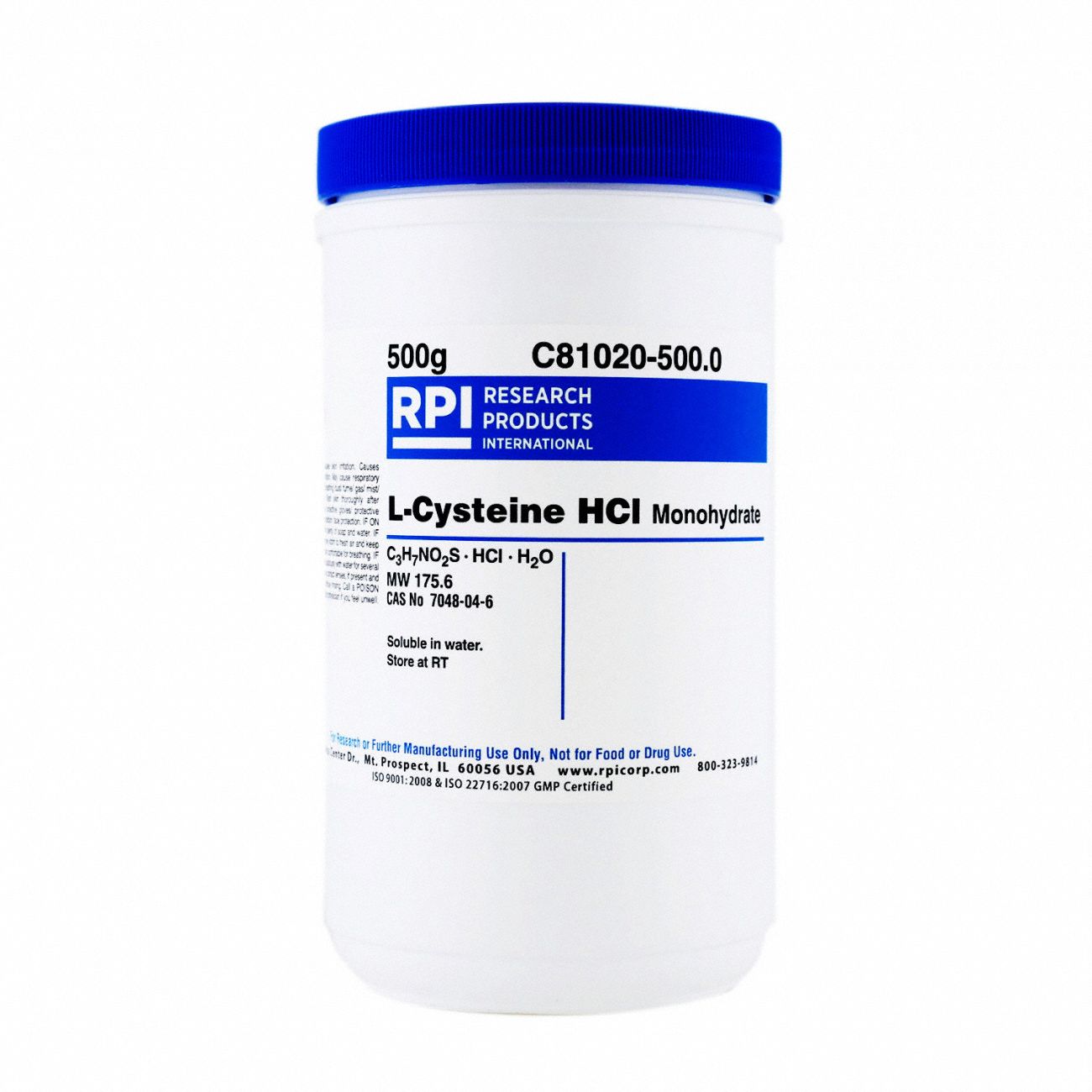 L-Cysteine HCL,  Monohydrate, 500g