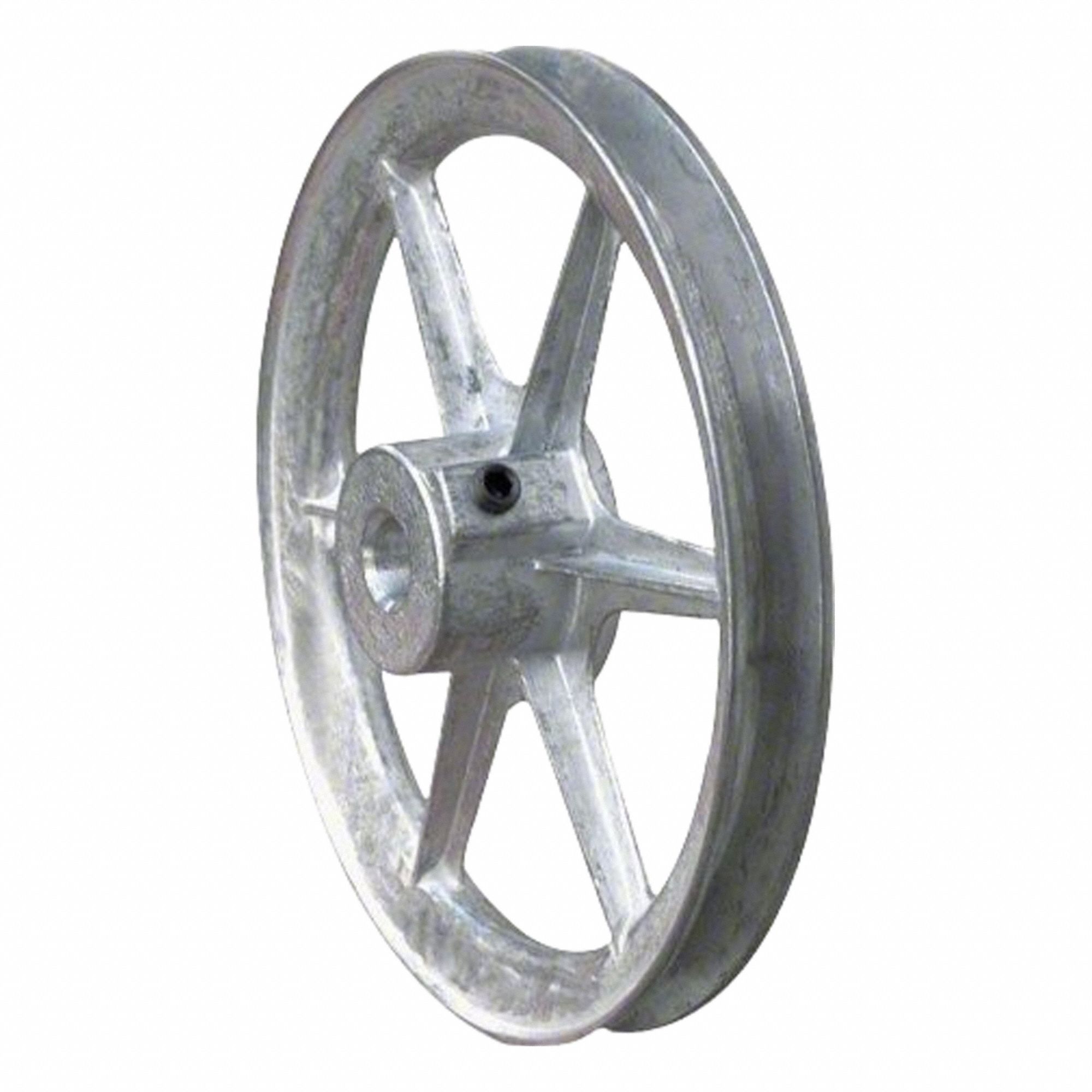 CONGRESS DRIVES Single Groove A-section Pulley: 1 Groove, 10 in OD, Fixed Bore, 1 in Bore, Zinc (MPN CA1000X100). Key specifications — Brand: CONGRESS DRIVES; For Belt Section (broad, with similar types): 4L, A, or AX.