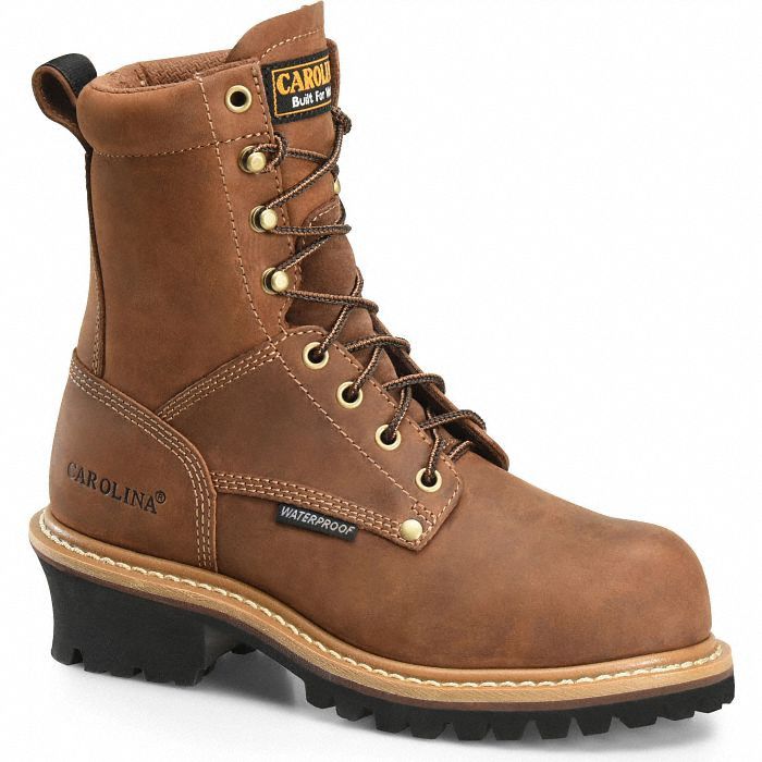 Logger Boot: Women's, Size 10, M, Brown, Composite Toe Cap, Removable Insole