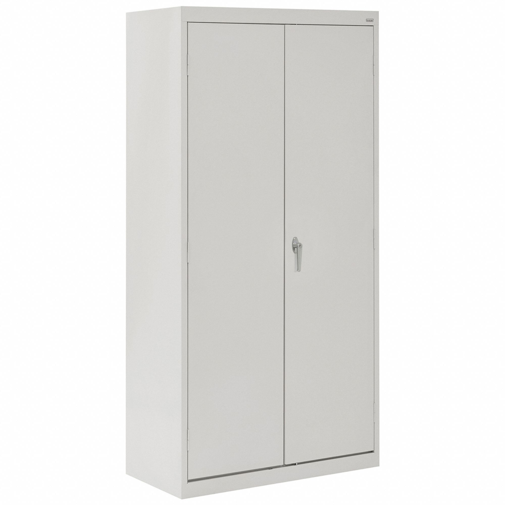 STORAGE CABINET, 36 IN X 18 IN X 72 IN, SWING HANDLE/KEYED, 24 GA PANEL THICK, FRAME