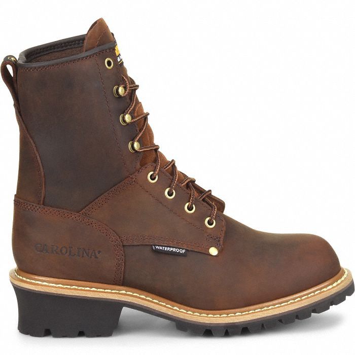 Logger Boot: Men's, Size 15, EE, Brown, Steel Toe Cap