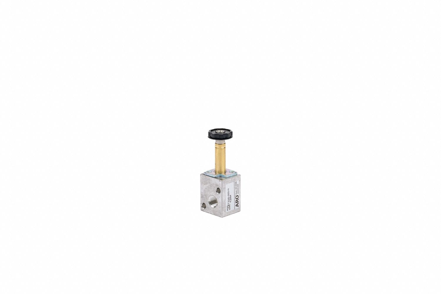 Solenoid Air Control Valve: CAT, Three-Way / Two-Position, 1/8 in Female NPT, 10-32 Female NPT