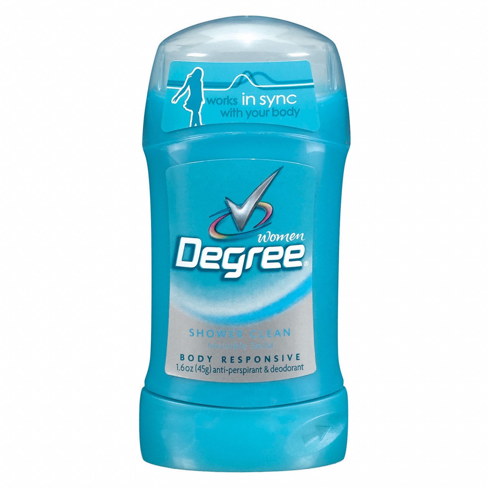 Deodorant: Solid, Stick, 1.6 oz, 24 hr Expected Protection Duration, Shower Clean, 12 PK