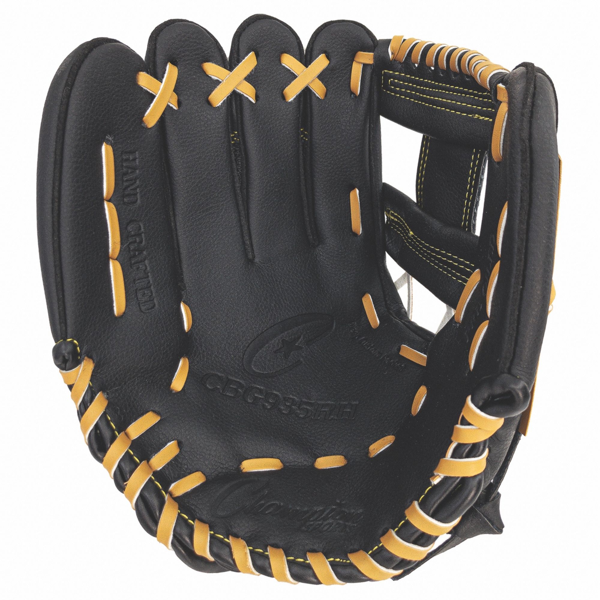 Fielder's Glove: Black, Nylon, Right-Handed, Youth, 11 in Overall Lg