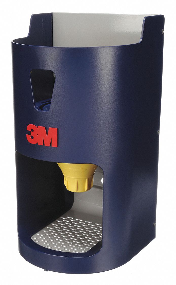 DISTRIBUTEUR DE BOUCHONS D'OREILLE, BLEU, ABS, OUVERT, MONTAGE SUR TABLE OU MURAL, 8X10X21 PO