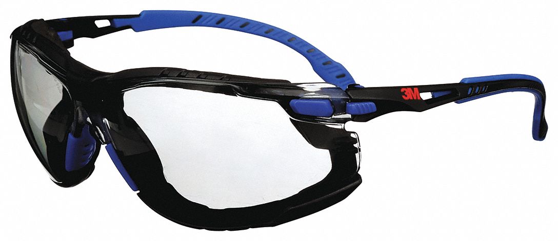 LUNETTES SÉCURITÉ A/JOINT D'ÉTANCHÉITE MOUSSE/SANGLE, ANTI-BUÉE, ENVELOPPANT, UV, POLYCARBONATE, PC